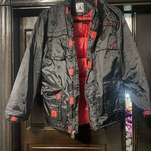 Jordan Performance Jacket in Black and Red